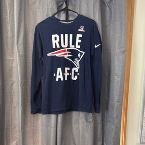 New England Patriots Navy Long Sleeve Shirt